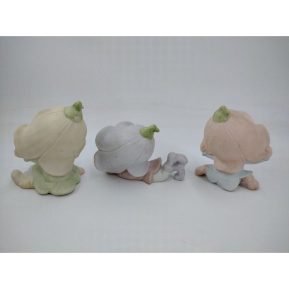 Vintage Set of 3 HOMCO 5615 Elf Fairy Pixie Figurines, 4 in. Tall Multi Pastel C - Picture 3 of 6